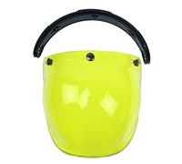 HUIOP Visera de Burbuja de 3 broches,Visor de Escudo de Viento de 3 Botones Snap para Biltwell Gringo y Casco de Moto Bonanza
