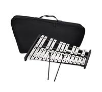 HUIOP Xilófono Glockenspiel de 25 Notas,Base de Madera,Barras de Aluminio con 2 mazos,Instrumento Musical Educativo,Regalo de percusión con Bolsa de Transporte,Xilófono Glockenspiel