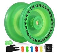 HUIOP Yoyo sin respuesta para niños Yo-Yo Ball con bolsa de almacenamiento para guante de 5 cuerdas de repuesto, yo-yo que no responde