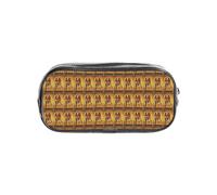 HUIopq Ancient Egypt Tribe Series - Lápiz transparente con impresión para viajes, oficina, papelería, bolsa organizadora de almacenamiento