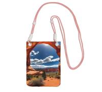 HUIopq Arches National Park - Bolso bandolera para mujer, hombre, para viajes, correr, senderismo, compras, uso diario, Pink, Talla única