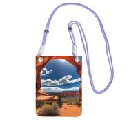HUIopq Arches National Park - Bolso bandolera para mujer, hombre, para viajes, correr, senderismo, compras, uso diario, Purple, Talla única