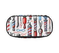 HUIopq Barber Supplies - Estuche versátil para lápices de gran capacidad, para escuela, oficina, maquillaje, viajes, accesorios, Black, Talla única, Organizador de bolsas