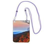 HUIopq Blue Ridge Mountains - Bolso cruzado para mujer, hombre, para viajes, correr, senderismo, compras, uso diario, Purple, Talla única