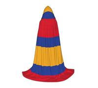 HUIopq Capa con capucha con estampado de la bandera de Armenia para cosplay, festival, carnaval, vacaciones, aventuras al aire libre