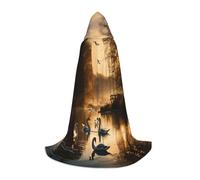 HUIopq Capa con capucha con estampado de patos salvajes voladores de caza, carnaval, vacaciones, aventuras al aire libre