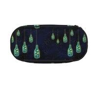 HUIopq Hermosa botella de Under The Night Sky Print Estuche de lápices de gran capacidad, versátil, estuche para bolígrafos, escuela, oficina, maquillaje, accesorios de viaje, Black, Talla única