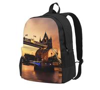 HUIopq I Love London - Mochila unisex de gran capacidad para viajes, trabajo, aventura al aire libre