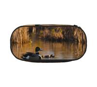 HUIopq Loon Nature - Estuche versátil para lápices, diseño de pájaros, gran capacidad, para escuela, oficina, maquillaje, viajes, accesorios, Black, Talla única, Organizador de bolsas