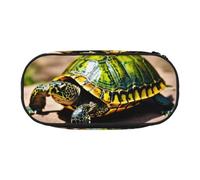 HUIopq Lord Howe Island - Estuche versátil con estampado de tortuga marina de gran capacidad, para escuela, oficina, maquillaje, accesorios de viaje, Black, Talla única, Organizador de bolsas