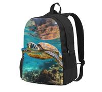 HUIopq Lord Howe Island Sea Turtle Print Mochila unisex de gran capacidad para viajes, trabajo, aventura al aire libre