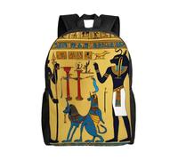 HUIopq Mochila estampada de la serie Tribe de Egipto Antiguo para hombres y mujeres, elegante, gran capacidad, viajes, trabajo, senderismo, viajes de negocios, camping