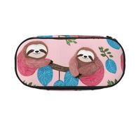 HUIopq Naughty Sloth Baby - Estuche versátil para lápices de gran capacidad, para escuela, oficina, maquillaje, accesorios de viaje, Black, Talla única, Organizador de bolsas