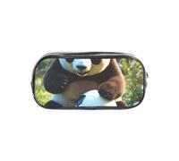 HUIopq Panda Print - Lápiz transparente para viajes, oficina, papelería, bolsa de almacenamiento