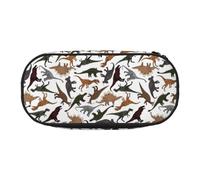 HUIopq Trotting Retrievers - Estuche para lápices de gran capacidad, con revestimiento plano, versátil, para escuela, oficina, maquillaje, viaje, accesorio, Black, Talla única, Organizador de bolsas