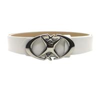 Huiouer Cinturón punk gótico vintage con hebilla de luna y estrella - Elegante cintura de cuero para vaqueros y pantalones - Moda Y2K para hombres y mujeres