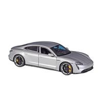 HUIPENPP Alloy Car Model Diecast Metal Model 1:24 For Porsche Taycan Turbo S Decoración(Silvery)