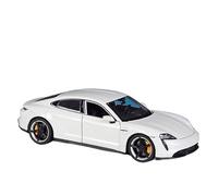 HUIPENPP Alloy Car Model Diecast Metal Model 1:24 For Porsche Taycan Turbo S Decoración(White)