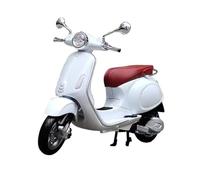 HUIPENPP Decoración de Escritorio Modelo De Motocicleta Clásica De Metal Fundido A Presión A Escala 1:12 para Vespa Primavera 150 Exhibición de colección(White)