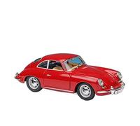 HUIPENPP Modelo De Coche Clásico De Aleación De Metal Fundido A Presión, Modelo De Coche A Escala 1:24 para Porsche 356B Coupé Modelo de Coche estático(Red)
