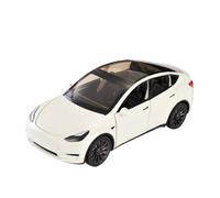 HUIPENPP Modelo De Coche De Aleación De Metal Fundido A Presión A Escala 1:24 para Tesla Model Y Decoración(White)