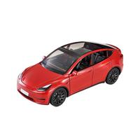 HUIPENPP Modelo De Coche De Aleación De Metal Fundido A Presión A Escala 1:24 para Tesla Model Y Decoración(Red)