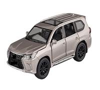HUIPENPP Modelo De Coche De Aleación Fundida A Presión con Seis Puertas Abatibles, Escala 1:32, para Lexus LX570 Decoración(Silver)