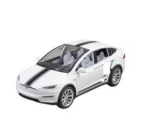 HUIPENPP Modelo De Coche De Aleación Fundido A Presión 1:20 para Tesla Model X Decoración(White)