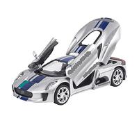 HUIPENPP Modelo De Coche De Aleación Fundido A Presión, Modelo De Metal 1:32 para Jaguar C-X75 Decoración de colección(Silvery)