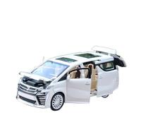 HUIPENPP Modelo De Coche De Metal Fundido A Presión A Escala 1:24 para Toyota Vellfire MPV Decoración de colección(White)