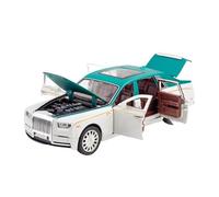 HUIPENPP Modelo De Coche De Metal Fundido A Presión A Escala 1:32 para Rolls-Royce Phantom Decoración de colección(White Green)