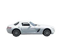 HUIPENPP para Benz SLS AMG Coche En Miniatura De Aleación Vehículos Fundidos A Presión Regalos De Cumpleaños 1:24 Modelo de Coche estático(White)