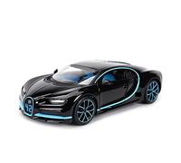 HUIPENPP Tatic Die Cast Vehículos Modelo Coche 1:24 para Bugatti Chiron S Modelo de Coche estático(Black)