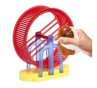 Huisdieren electrónico - 7 pulgadas hamsterspeeltje | Material ABS - 7,87 pulgadas pluche konijnenmodel met oefenwiel en standaard voor niños, dit interactieve spel zorgt voor simulatiespel