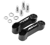HUISI 2 piezas de soporte de extensión elevador de espejos de motocicleta universales, accesorios compatibles con ADV150 ADV 150 150ADV, extensión de espejo retrovisor(Black)