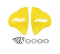 HUISI Accesorios de motocicleta aptos for R6 2017-2022 2023 2024 cubierta orificio espejo tapa eliminadora impulsado por parabrisas(R6 Gold)