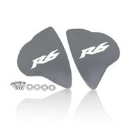 HUISI Accesorios de motocicleta aptos for YZFR6 R6 2017-2025, cubierta decorativa for espejo retrovisor, tapa eliminadora impulsado(Silver)