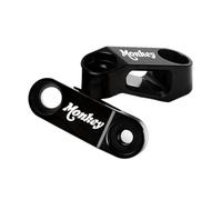 HUISI Accesorios de motocicleta compatibles con Monkey 125 Z125 Z 125 Monkey125, extensión de espejos retrovisores, adaptador de extensión (2018-2023)(Black)