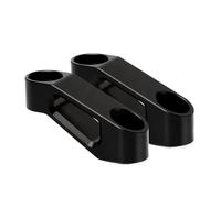 HUISI Accesorios de motocicleta compatibles con Yamaha MT-03 MT03 MT 03 2015-2022 2018 2019 2020. Soporte de extensión for espejo retrovisor.(NO LOGO Black)