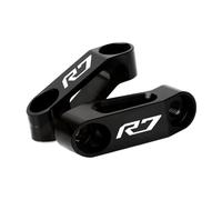 HUISI Accesorios de motocicleta M8/M10, soporte de extensión for espejo retrovisor, compatible con Yamaha YZF R7, YZFR7, YZF-R7, YZF R 7, 2022-2023.(Black)