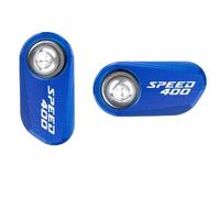 HUISI Accesorios De Motocicleta Rueda Delantera Trasera Aluminio Protección Sensor ABS Apto for Triumph Scrambler 400X 400 X Speed400 Speed 2023 2024(Blue Combo-Speed)