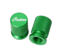 HUISI Accesorios for motocicletas, tapas de válvula de neumático CNC, tapones de cubierta de vástago de aire compatibles con Indian FTR 1200 S FTR1200 Carbon/Rally Chief Vintage Scout(Green)