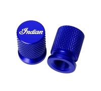 HUISI Accesorios for motocicletas, tapas de válvula de neumático CNC, tapones de cubierta de vástago de aire compatibles con Indian FTR 1200 S FTR1200 Carbon/Rally Chief Vintage Scout(Blue)
