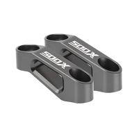 HUISI Adaptador de extensión for espejos retrovisores de motocicleta, compatible con CB 500F, CB500X, CB 500X, CB500F, CB500 X, CB500 F (2013-2022)(Titanium)