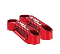 HUISI Adaptador de extensión for espejos retrovisores de motocicleta, compatible con CB125F, CB125R, CB 125F, CB 125R, CBR 650R, CBR650R y CBR 650 R.(CBR650R LOGO Red)