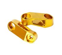 HUISI Adaptador de extensión for espejos retrovisores de motocicleta, compatible con CB125F, CB125R, CB 125F, CB 125R, CBR 650R, CBR650R y CBR 650 R.(NO LOGO Gold)