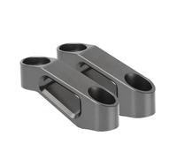 HUISI Adaptador de extensión for espejos retrovisores de motocicleta compatible con Yamaha MT-03, MT-07, MT-09, MT-125, MT-01, MT-03, MT-07, MT-09, MT-10 y MT-125.(NO LOGO Titanium)