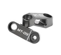 HUISI Adaptador de extensión for espejos retrovisores de motocicleta, compatible con Yamaha MT09, MT-09 (2015, 2016, 2017, 2018, 2019, 2020, 2021 y 2022).(Titanium)