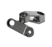 HUISI Adaptador de extensión for espejos retrovisores de motocicleta de 10 mm y 8 mm, compatible con CB1000R (2008-2022)(NO LOGO Titanium)
