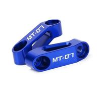 HUISI Adaptador extensor de espejo retrovisor compatible con Yamaha MT03, MT07 y MT09. Base elevadora for espejos retrovisores. Soporte de extensión for accesorios de motocicleta.(MT07 Blue)